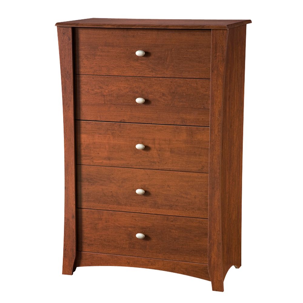 South Shore Moon 5-Drawer Chest - Classic Cherry