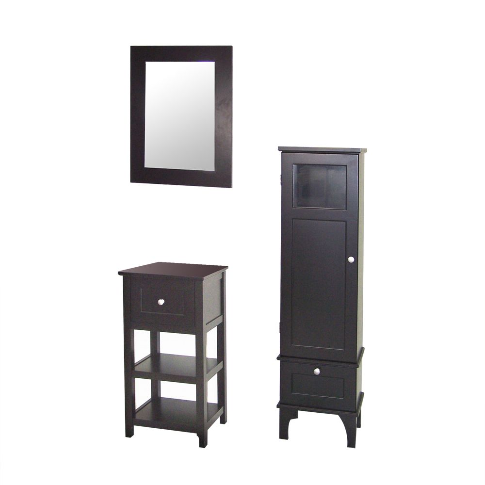 Elite Home Fashions Chatham Wall Mirror - Dark Espresso