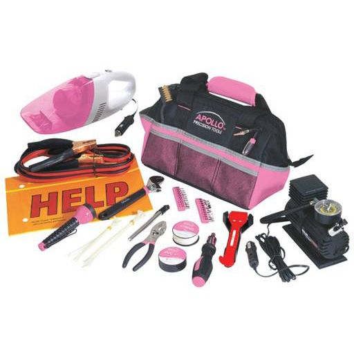 Apollo 54 pc. Pink Roadside Tool Kit at Kmart.com
