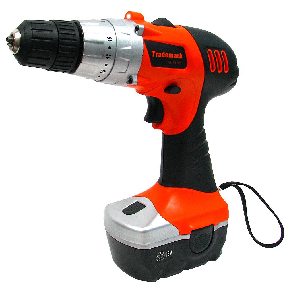 Trademark Tools Trademark 18V Cordless Drill w/ LED Light and extras