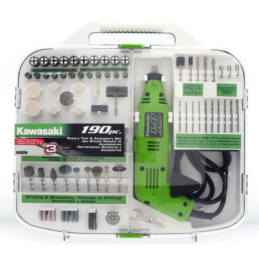 Kawasaki&trade; 190 Pc Rotary Tool Set at Kmart.com