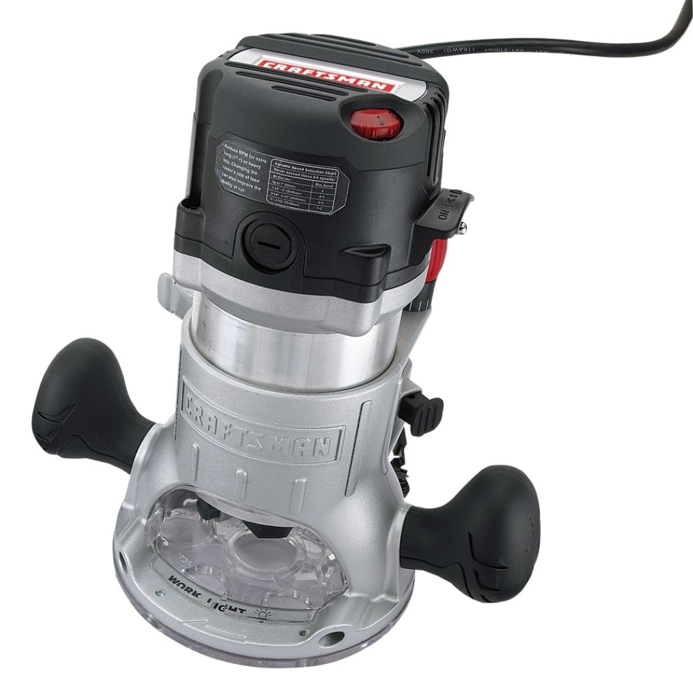 Craftsman&nbsp; 12-amp, 2-hp Fixed Base Router with Soft Start Technology