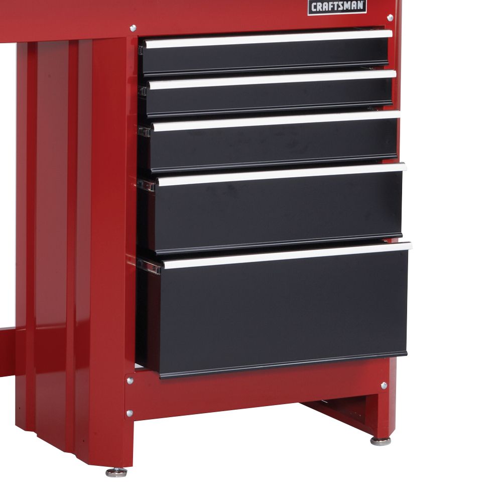Craftsman&nbsp; 5-Drawer Workbench Module - Red/Black