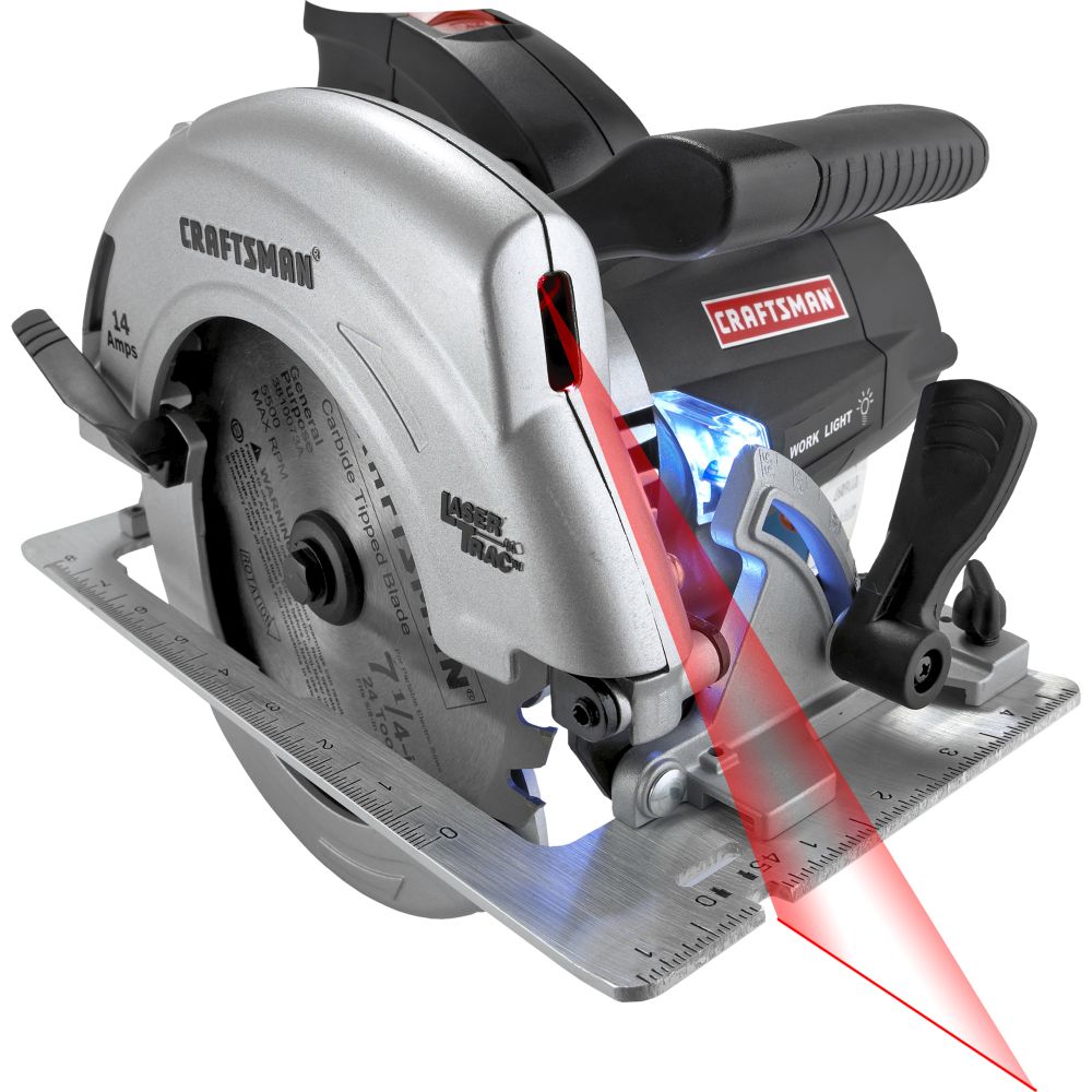 Craftsman 10870  7-1/4" Circular Saw with Laser Trac and LED Worklight 10870
