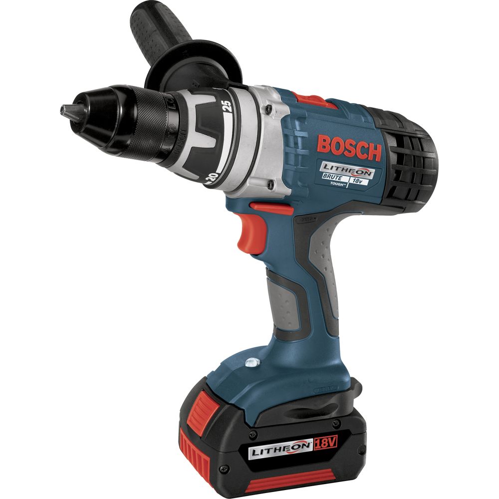 Bosch Tools 37618-01 18-volt Brute Tough Litheon Cordless 1/2" Drill/Driver with 2-Fat Batteries