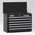 Craftsman 6 in. Wide 6 Drawer Heavy Duty Top Chest, Black