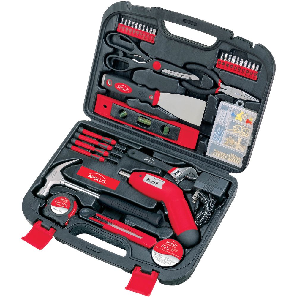 Apollo 135 pc. Red/Black Household Tool Set at Kmart.com