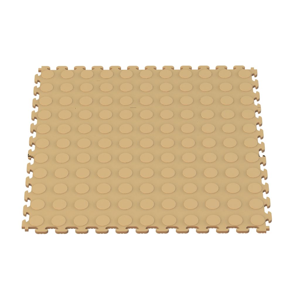NORSK Raised Coin Multi-Purpose PVC Flooring - Beige