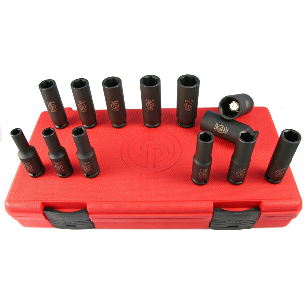 Chicago Pneumatic CLOSEOUT! SS3113DG 3/8 in. Drive 13 pc. Metric Deep Impact Socket Set at Sears.com