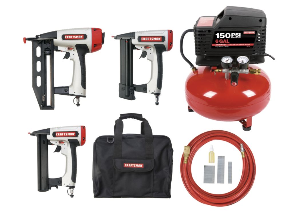 Craftsman Brad/Finish/Stapler Compressor Combo Kit with 6 Gal