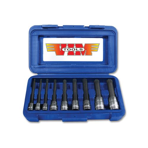 XZN BIT DRIVER SET 9PC 4-18MM TRIPLE SQUARE SPLINE
