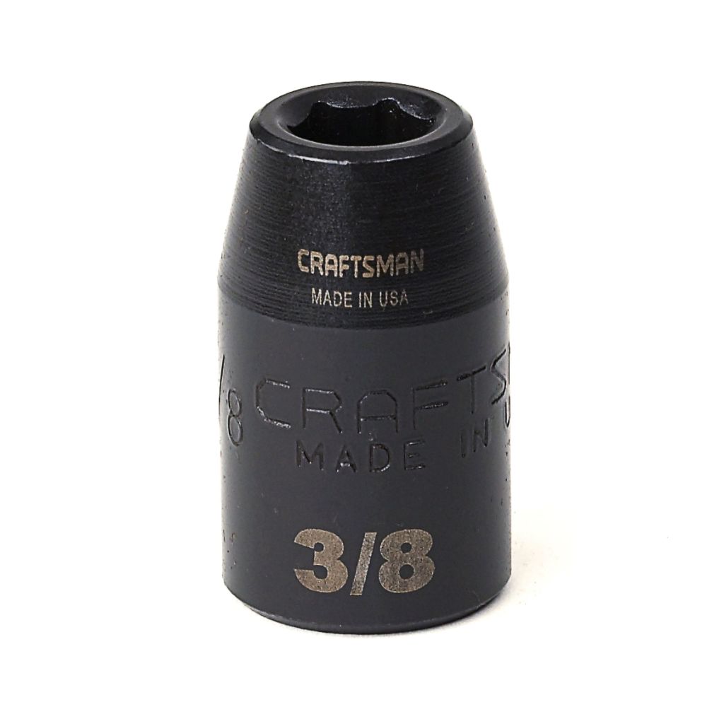Craftsman 3/8 in. Easy-To-Read Impact Socket, 6 pt. STD, 1/2 in. drive