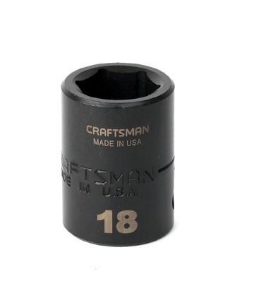 Craftsman 18mm Easy-to-Read Impact 6pt Socket 1/2-in drive
