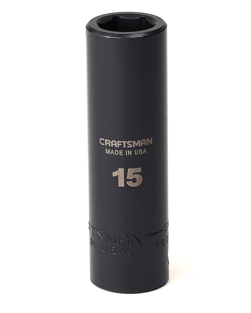 15mm Easy-to-Read Deep 6pt Impact Socket 1/2-in drive