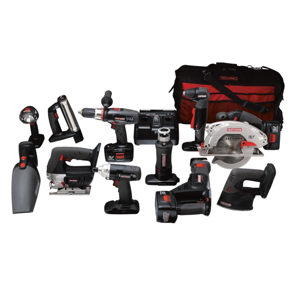 Craftsman C3 19.2 volt 11 pc. Tool Combo Set