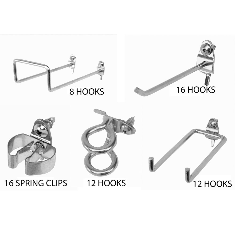 Heavy Duty Locking Pegboard Hook Assortment