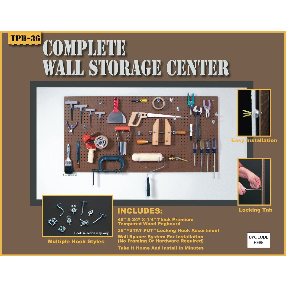 DuraHook&nbsp; TRUE Tempered Pegboard
