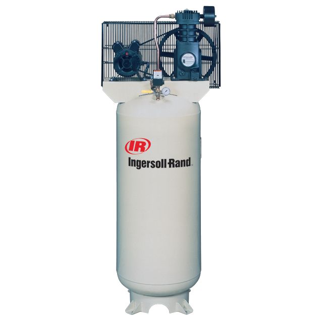 Ingersoll-Rand 60 Gallon Air Compressor, Vertical Tank, 5 HP, Twin Cylinder