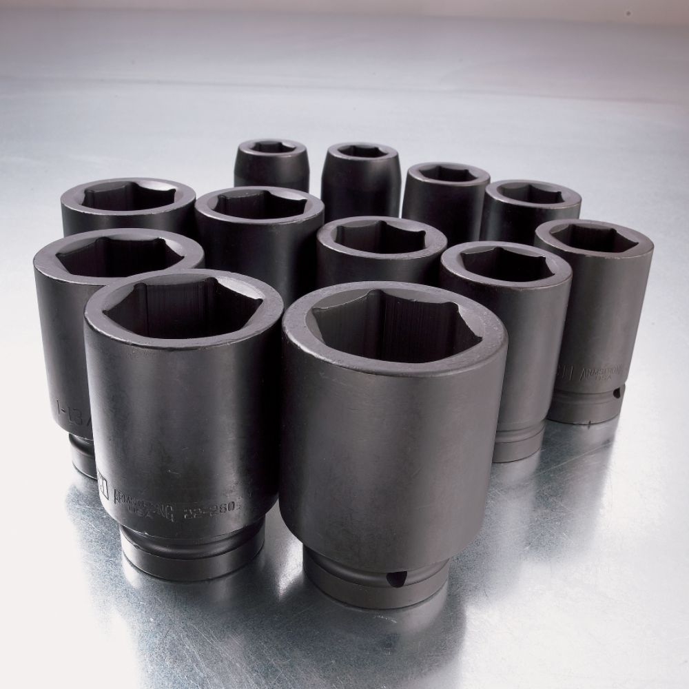 Armstrong 12 pc. 1 in. Drive Impact Socket Set