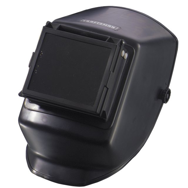 Craftsman 4-1/2 x 5-1/4 in. Lift-Front Helmet, Black