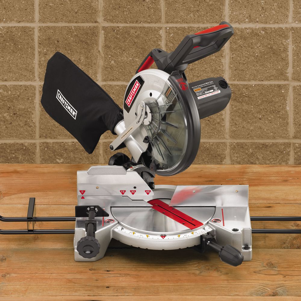 Craftsman Laser Trac 10 in. Compound Miter Saw with Twist Handle