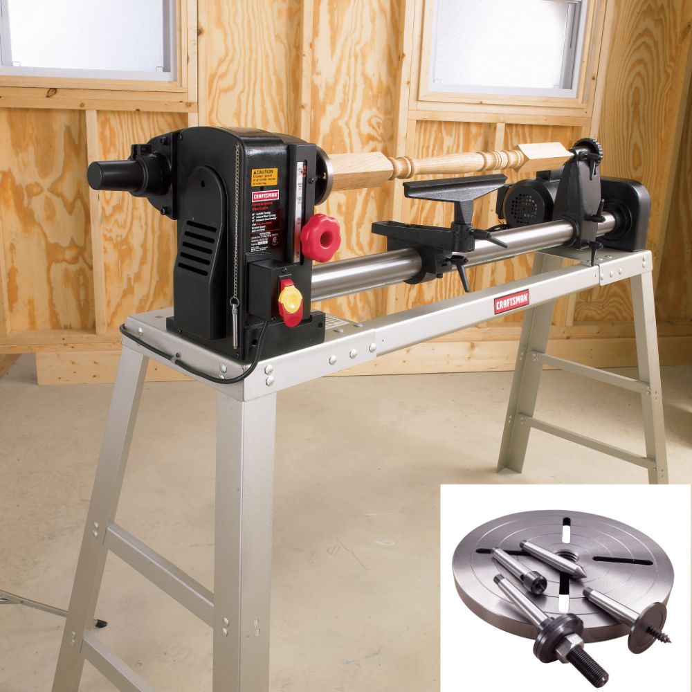 Craftsman 12 in. Lathe with Bonus Accessories