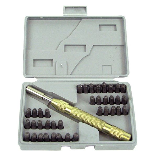 38 Piece Deluxe Number And Letter Metal Stamping Set - 75-9090 75-9090