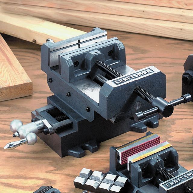 Craftsman 6 in. Drill Press Vise, Cross with 8 in. Cross and 8 in. Longitudinal Travel