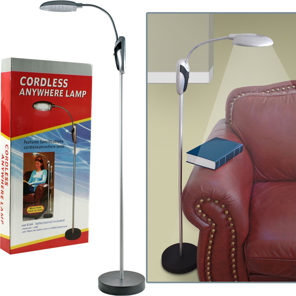 Super Bright Portable Lamp Stand w/ LED Lights - Cordless at Kmart.com