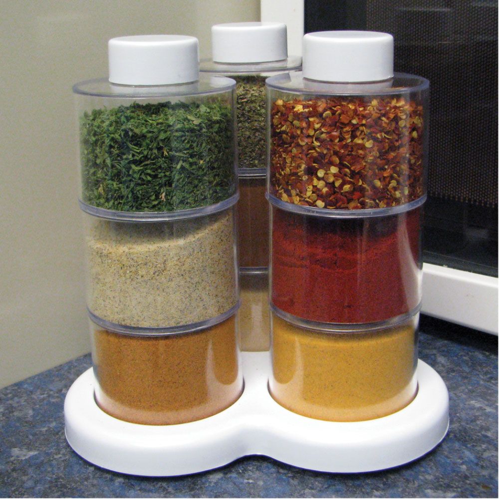 Trademark 10 Piece Swivel Herb and Spice Rack Storage Set
