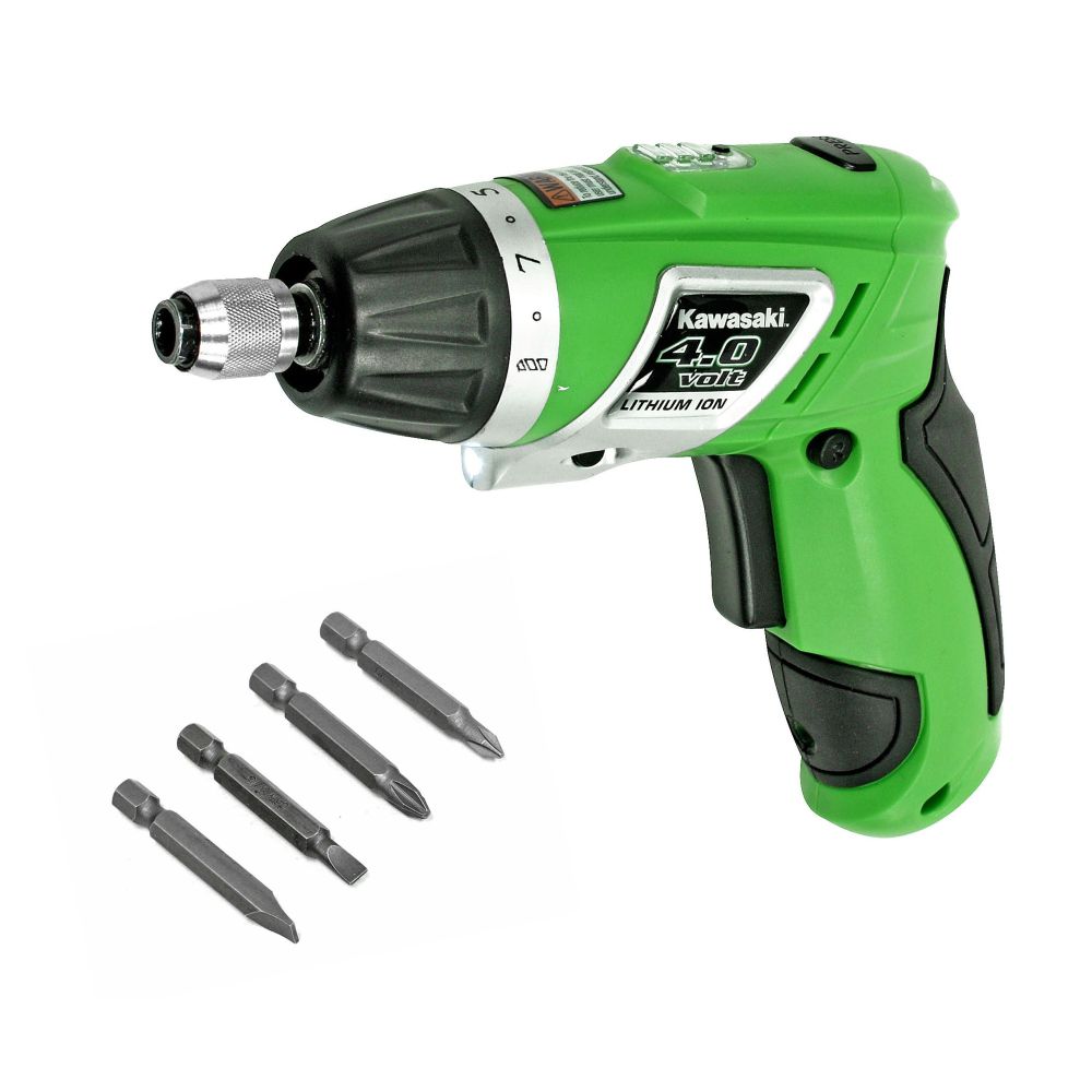 Kawasaki&trade; 4.0V Lithium-Ion Cordless Dual Position Screwdriver at Kmart.com