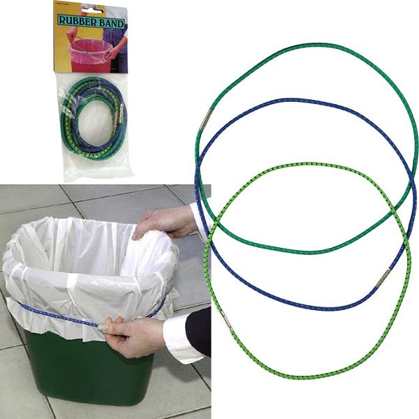 Trademark Set of 3 Secure Trash Can Rubber Bands