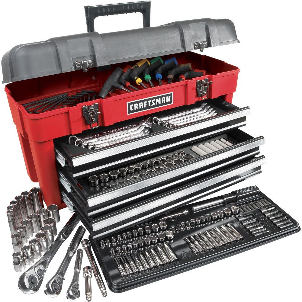 Craftsman 189-piece Mechanic's Tool Set with Tri-Fold Storage Case