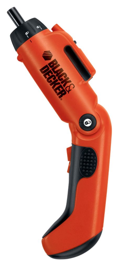Black & Decker 3.6-volt Cordless Pivoting Screwdriver with LED light