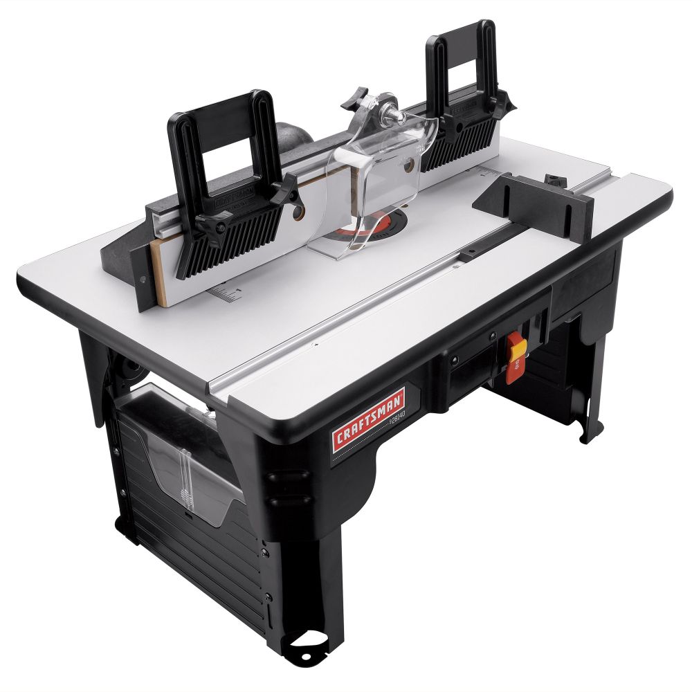 Craftsman Router Table w/Folding Legs and Large 26 x16-1/2 in. Laminated MDF Work Surface at Sears.com