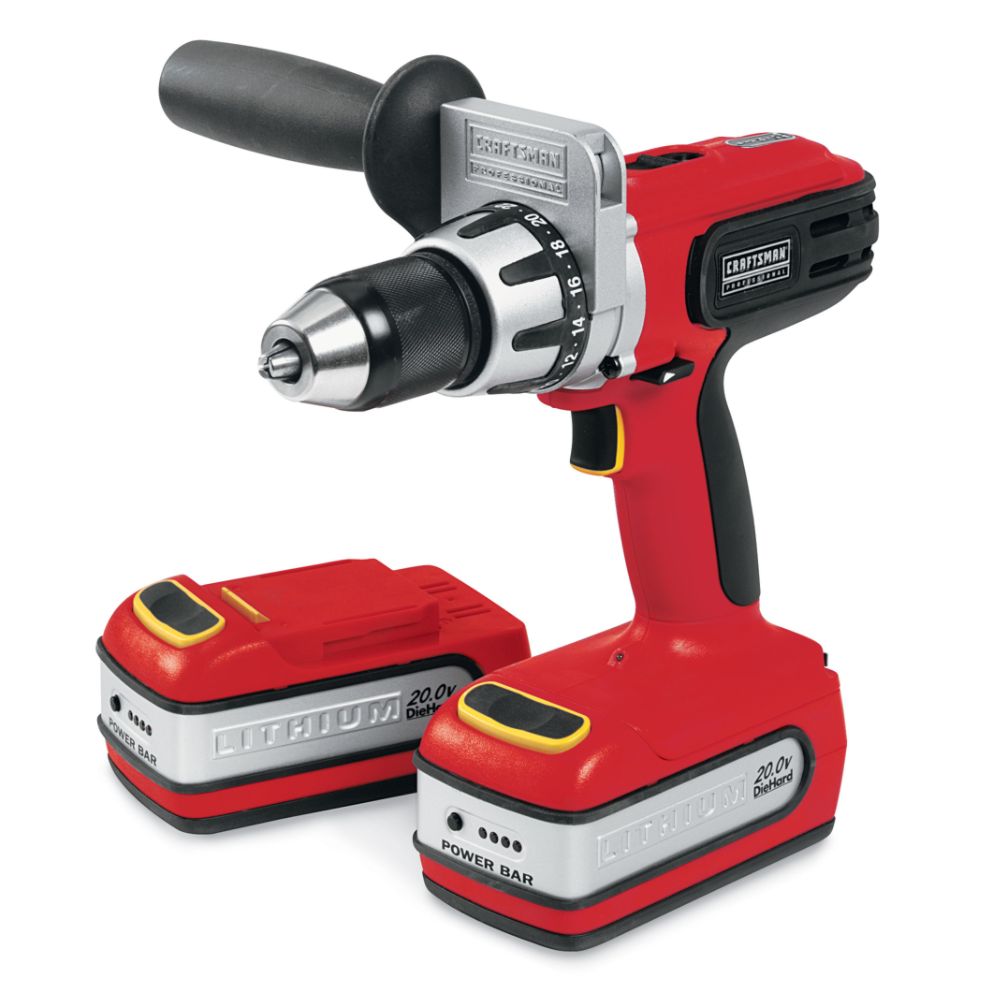 Craftsman Professional 28169 20-volt Lithium-Ion Cordless 1/2" Drill/Driver with Contractor Utility Bag