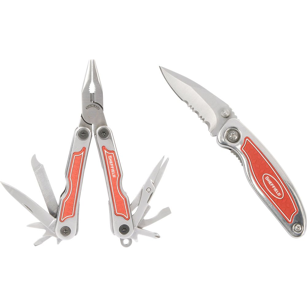 2 pc. Mini Pocket Knife & Multi Tool Set