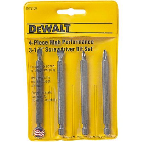 DeWalt 4 pc. 3-1/2 in. Power Bit Set