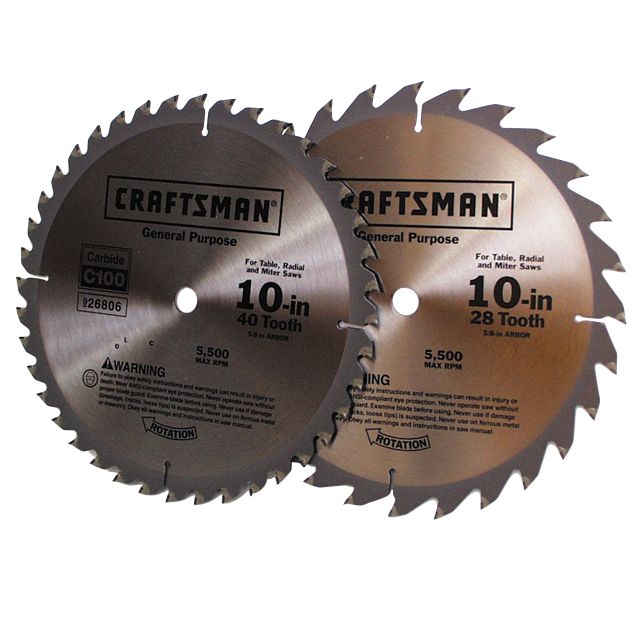 Craftsman 10 in. Saw Blade Pack, 2 pk. at Sears.com
