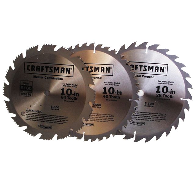 Craftsman 10 in. Saw Blade Pack, 3 pk. at Sears.com