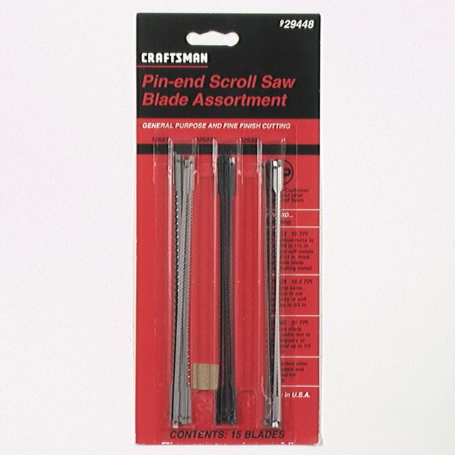 Craftsman Pin End Scroll Saw Blade Assortment Pack(Repl 26889) at Sears.com