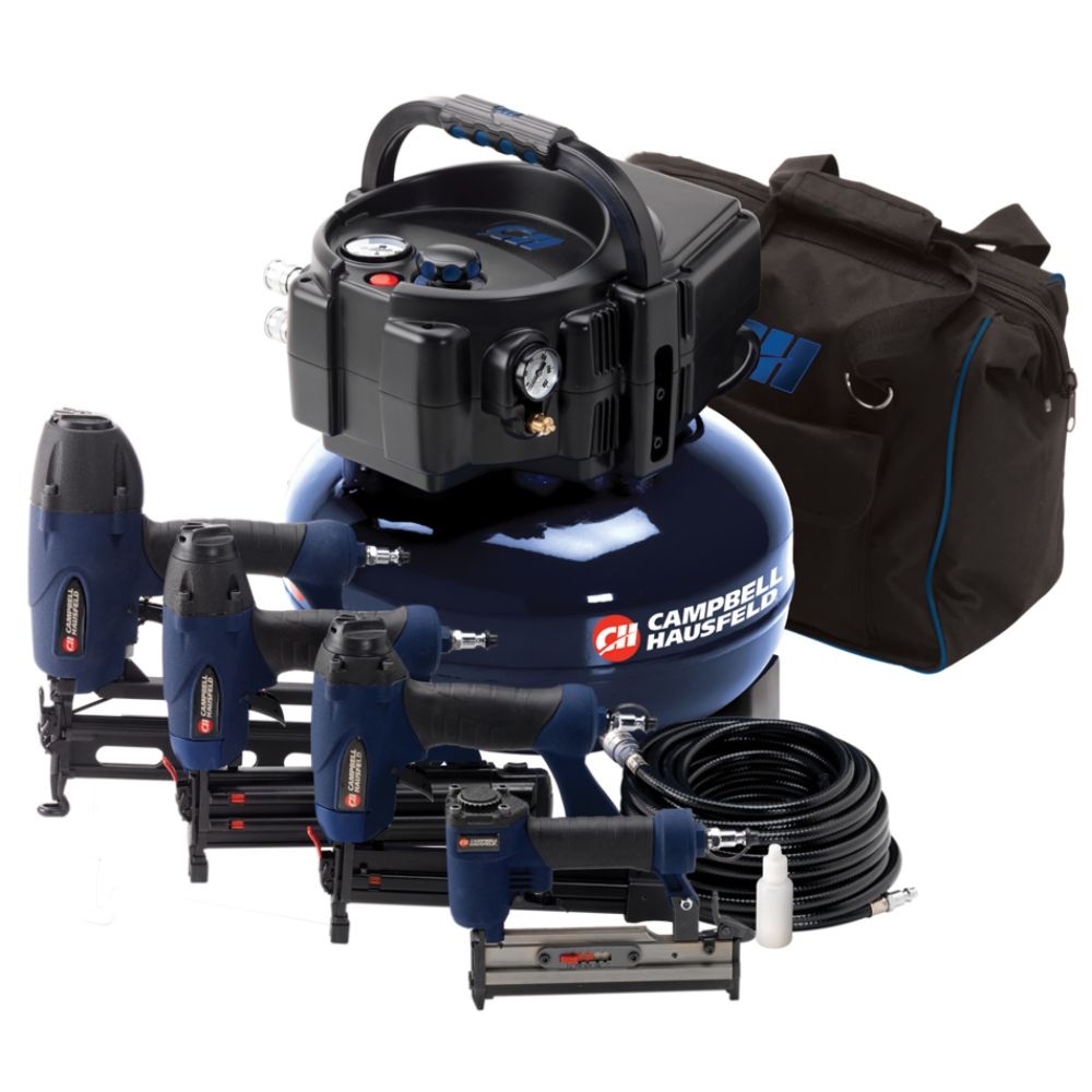 Campbell Hausfeld Inflation and Fastening 6 Gallon Air Compressor with 4...