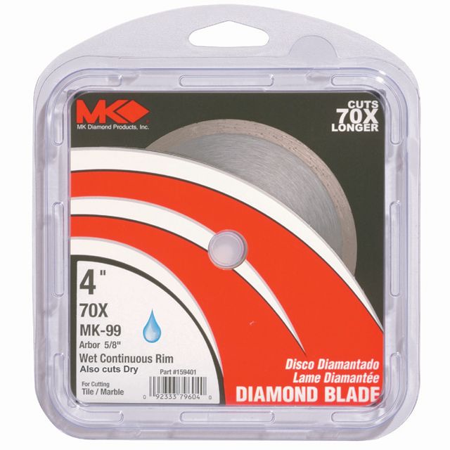 MK Diamond 4 in. Wet/Dry Cutting Tile Blades