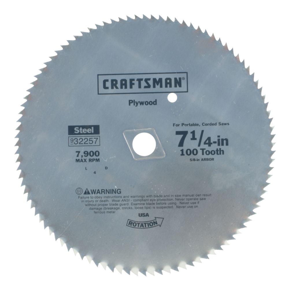 Craftsman 7-1/4 in. Plywood Blade - 100T at Sears.com