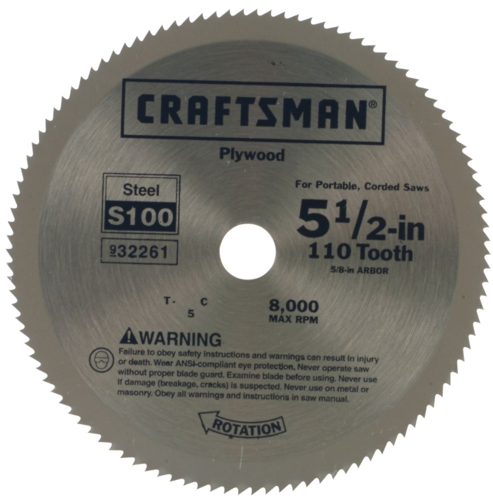 Craftsman  Blades  Metal on Craftsman 5 1 2 In  Steel Blade For Portable  Corded Saws   110t