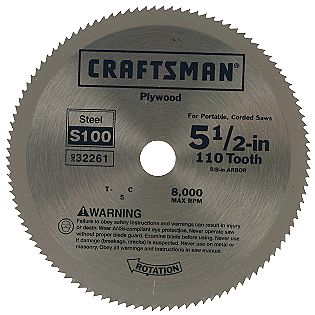 Craftsman  Blades  Metal on Craftsman 5 1 2 In  Steel Blade For Portable  Corded Saws   110t
