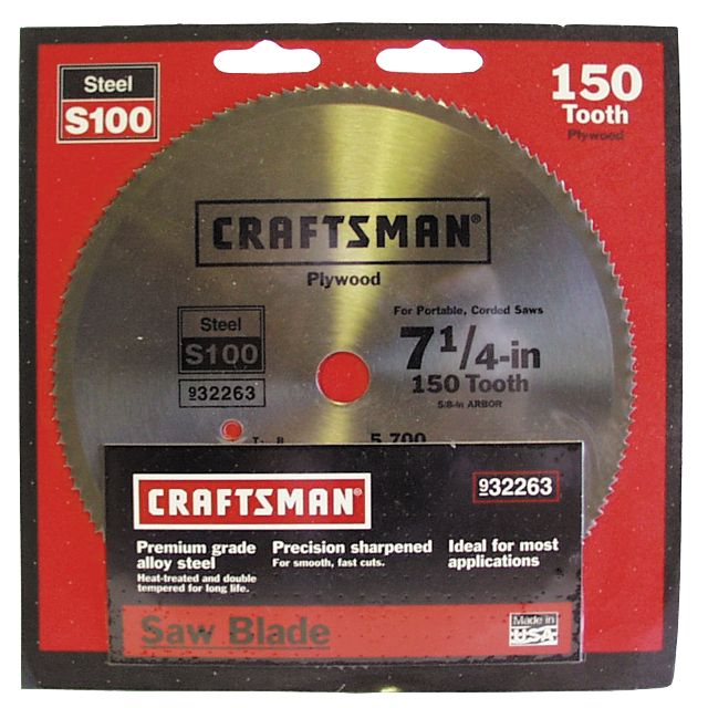 Craftsman 7-1/4 in. Heat Treated Steel Blade - 48T at Sears.com