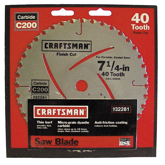Craftsman 7-1/4 in. Carbide Blade - 40T at Sears.com