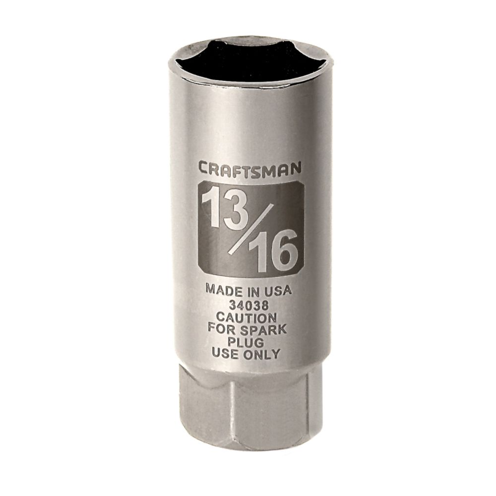 Craftsman 13/16 in. Easy Read Spark Plug Socket, 1/2 in. drive at Sears.com