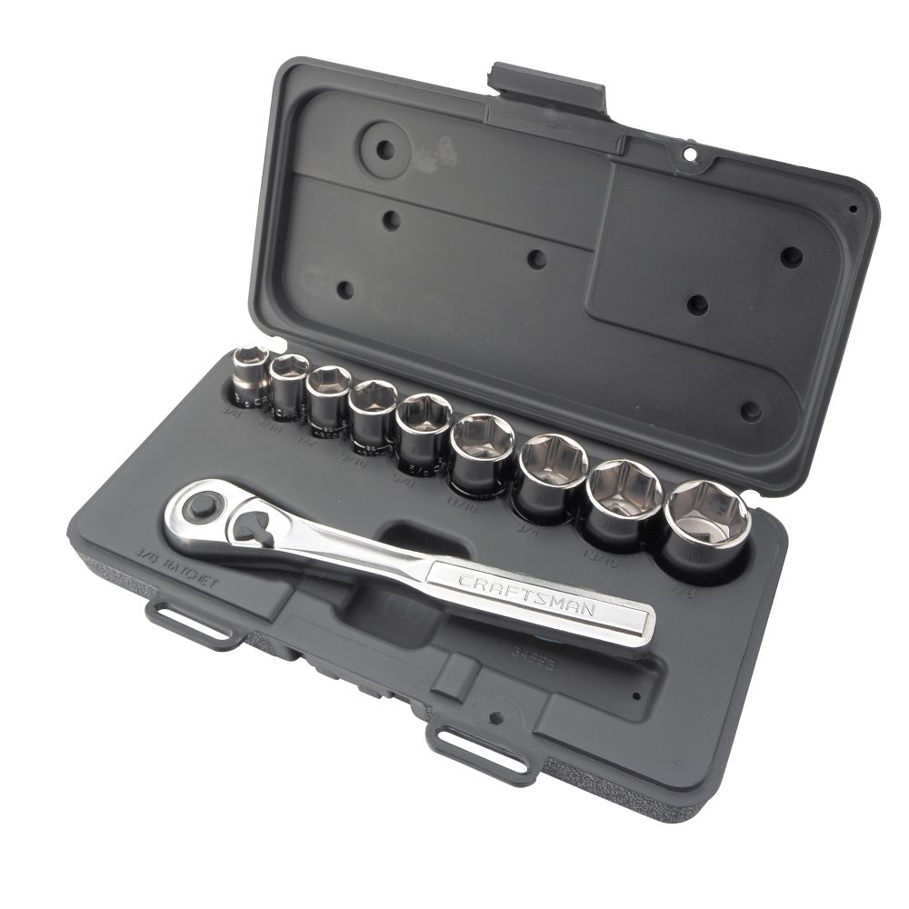 Craftsman 10 pc., 6 pt. 3/8 in. Dr. Standard Socket Wrench Set